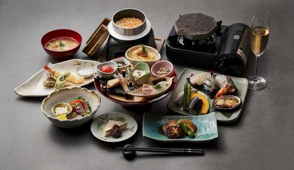 夕食 味覚　海鮮溶岩焼きコースイメージ