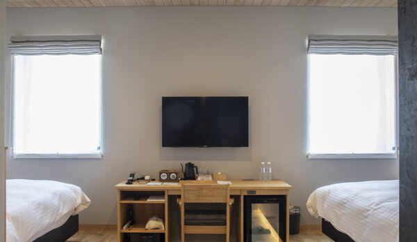 デラックスツインベッド二つ