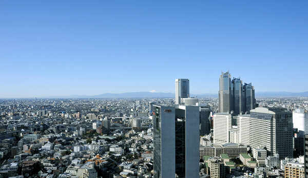 西側の高層フロアからの眺望イメージ