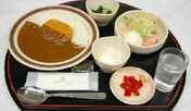 無料夕食カレー定食