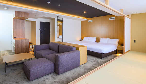 ・【プレミアスイートツイン一例】ゆったり感にこだわりました、プレミアスイートツインルームです