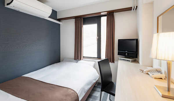 シャワーユニット・トイレ付きのダブルルーム