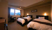 【ツインルーム】眺望の良い客室は快適にお過ごしいただけます。