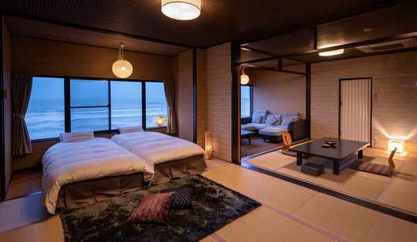 広々とした客室で海を眺めながらお寛ぎ下さい♪