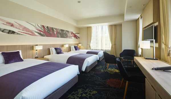 【ベッド3台で広々としたお部屋をお楽しみください】コーナートリプル37.7㎡/（洗い場付バスタブ)