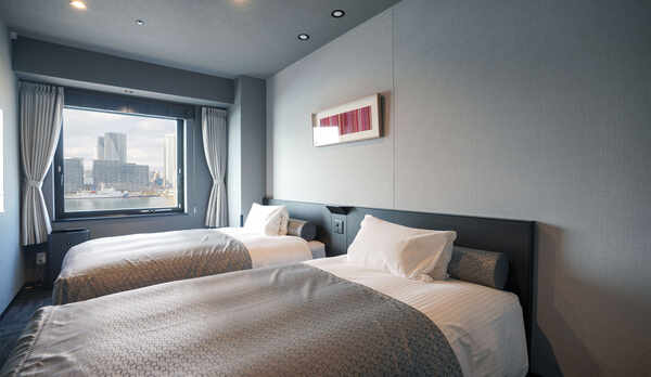 【運河側】スタンダードツイン（ユニットバス付き）【禁煙】