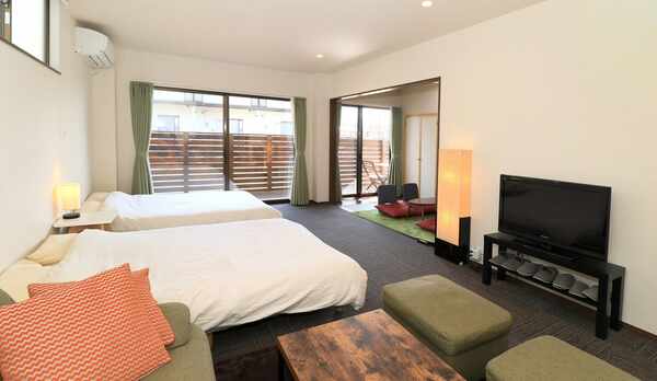 和洋室アパートメントテラス付きのお部屋