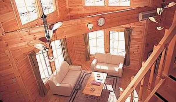 ログハウスA棟室内