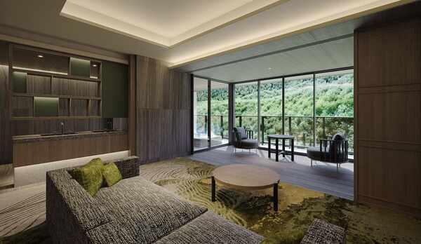 【客室】全室リバビュー、温泉露天風呂付で客室ミニバーのドリンクは無料！アメニティはロクシタンをご用意