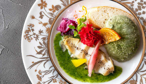 ご夕食一例：目、鼻、舌、五感で癒される至福のひとときを。