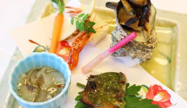 *【夕食一例(酢の物)】季節によって旬のものをお出ししております。