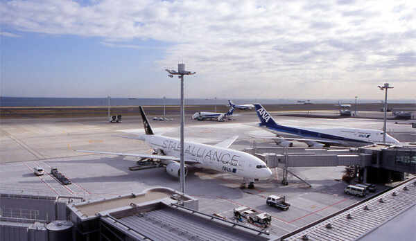 滑走路側部屋からの眺望