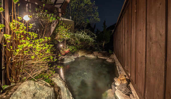 【露天風呂】山の湯（夜）