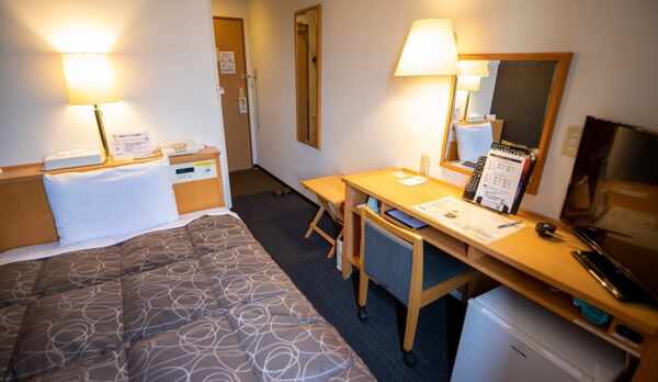 【シングルルーム】12㎡ベッド幅123cm