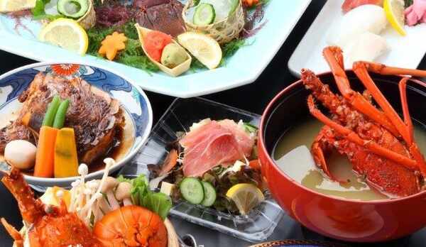 活き伊勢海老と長崎和牛の贅沢プラン