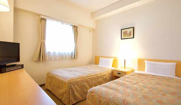 ツインルーム　※ファミリーに人気☆ツインルーム　14平米　100ｃｍ&times;195ｃｍ