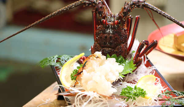 伊勢海老のお造り♪甘くてとろりとした食感がたまらない