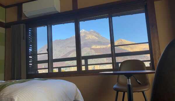 都の部屋と景色