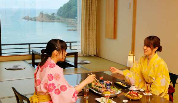 海側のお部屋で過ごす