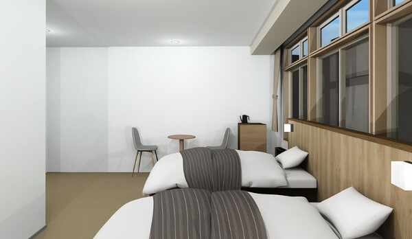 【つつ間】デラックスツイン／客室内段差なし／37平米