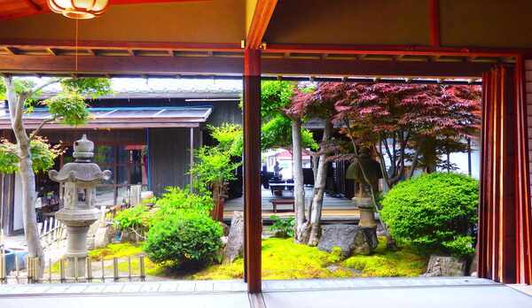 ・お部屋からの中庭