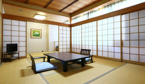 【広々和室】-ぼたん-　トイレ＋洗面台付き◆広々お使いいただけます