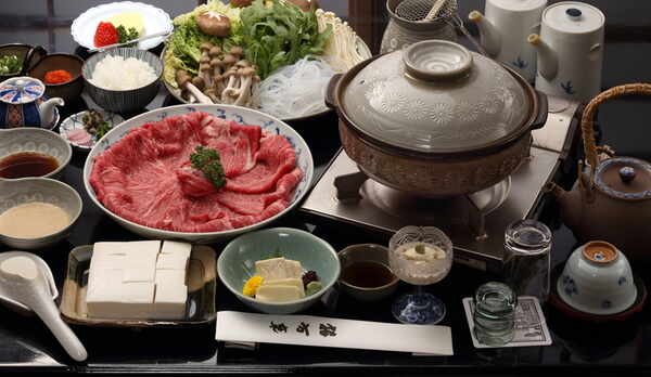 しゃぶしゃぶの夕食