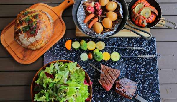 スタンダードコテージ・トレーラーコテージ 夕食