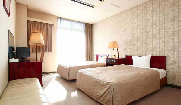 ■ツインルーム■お友達やカップル、ファミリーでもご利用いただけます。