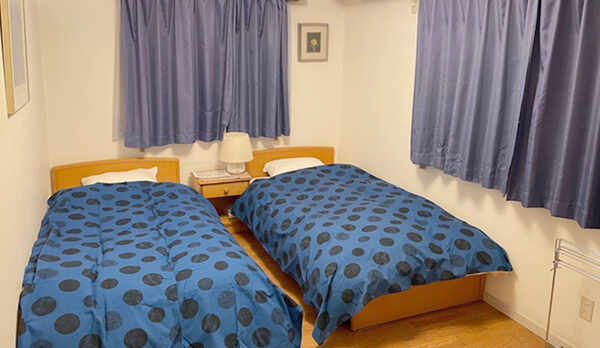 ・ツインルーム　お部屋は全部2階にあります
