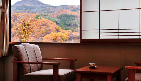 窓から望む四季の風情