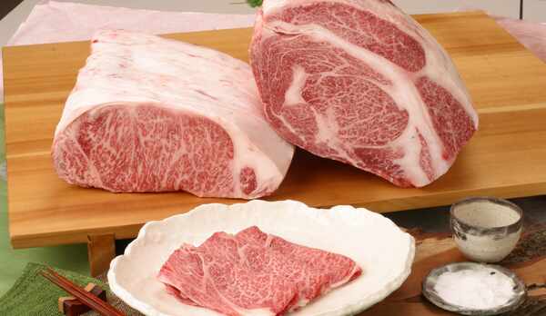 地元産最高級黒毛和牛・A5ランクの上総和牛一例