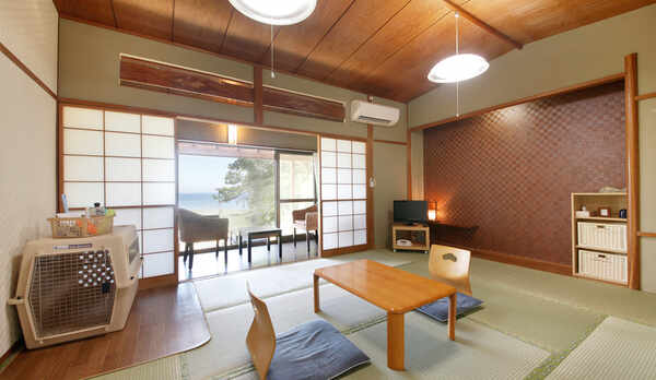 1F オーシャンフロント和室≪愛犬とご一緒のお布団で♪≫