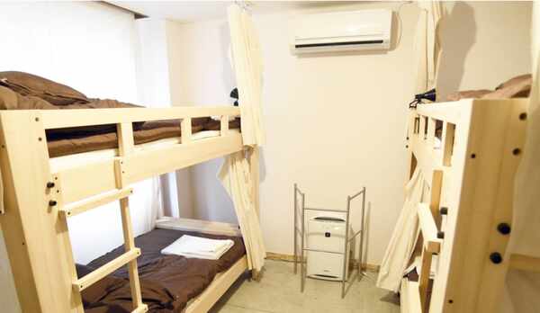 ・【男女混合ドミトリー一例】男女混合の相部屋です