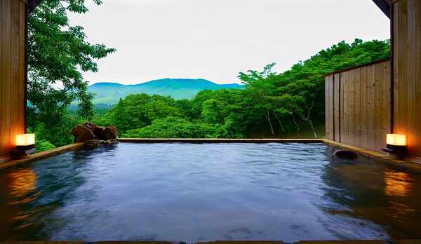 特別室「瑠璃」露天風呂