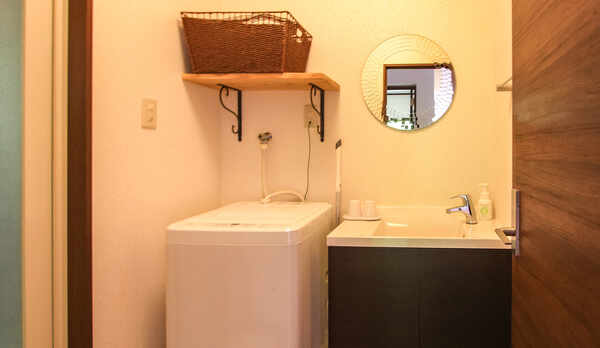 ・洗濯機完備。長期滞在時も安心です