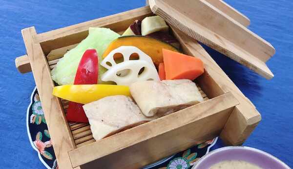 朝食イメージ−季節の蒸し野菜