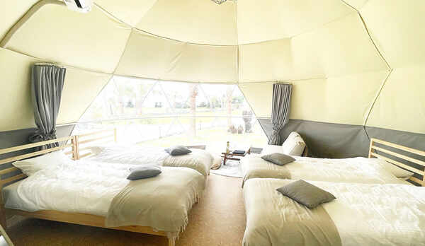 &ldquo;ちょうどよい&rdquo;広さのドームテント。