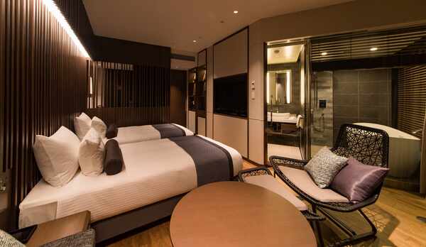 プレミアムツイン｜34㎡｜120cm幅ベッド2台｜洗い場付バス・トイレ別