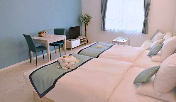 ツインルームエキストラベッド付客室40平米【定員3名様】