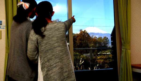 客室より　富士山