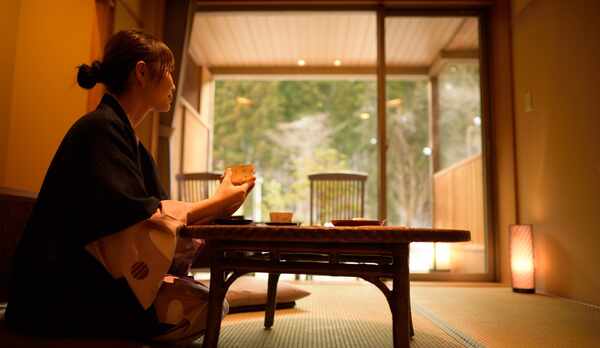 1階　庭園露天風呂付和洋室【Aタイプ】　自分へのご褒美にひとりだけの贅沢な時間もあり。
