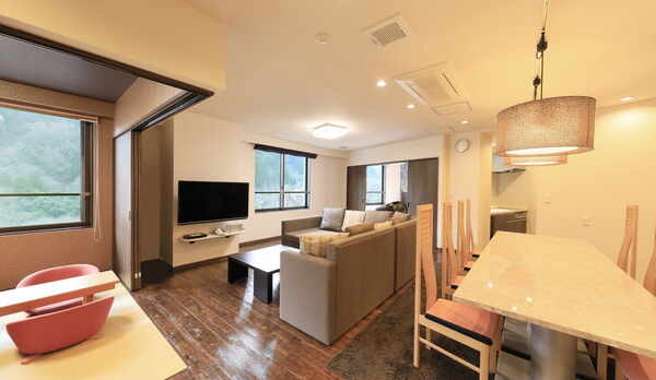 【Gタイプ一例】90平米・3LDK〜客室。8名までご宿泊可能なお部屋です。