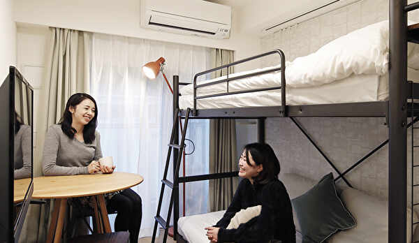 【ロフトベッドルーム】仲良しの友人同士のご宿泊いかがですか？