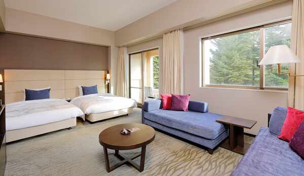 【＜森のフロア＞スタンダードツイン】33㎡　&ldquo;裏磐梯のしずかな夜明け&rdquo;