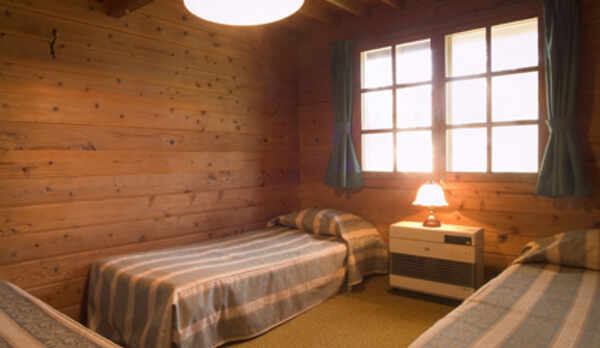 山小屋風の部屋