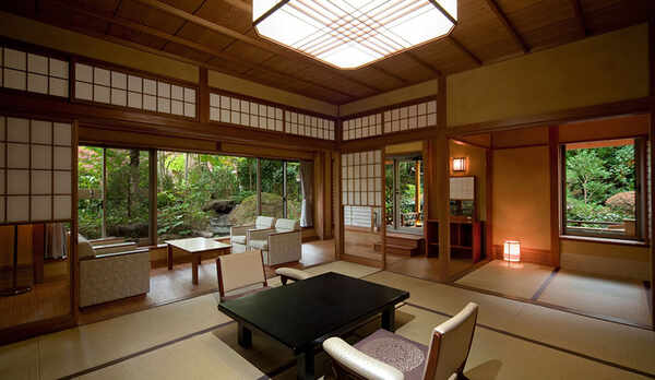 貴賓室　柿田（かきだ）和洋室タイプ　源泉かけ流し露天風呂付