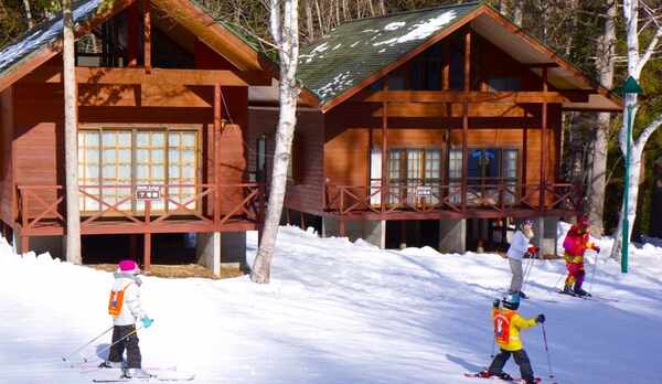 目の前がゲレンデ