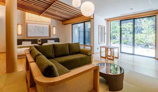 【客室】別邸｜温泉半露天風呂.サウナ.水風呂付／ラグジュアリースイート※イメージ