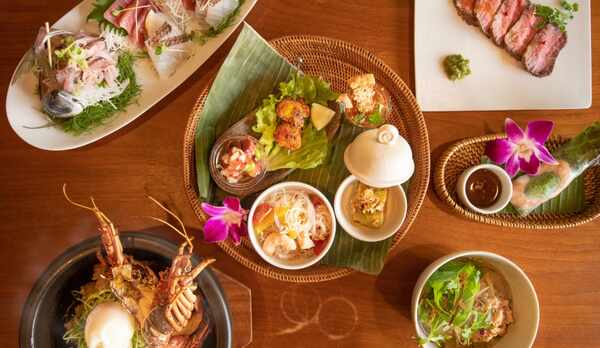 【創作アジアン料理／ご夕食】少しづつ色々なものが食べられる、創作アジアン料理。
